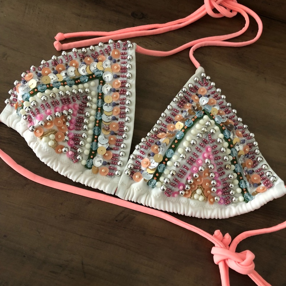 Victoria’s Secret beaded bikini top